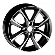 Carwel Taho 283 Cernyj s polirovannoj licevoj poverhnost u 6x15 4x100 ET50 DIA60.1