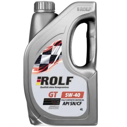 Масло моторное ROLF GT SAE SN/CF 5w40 4л синтетическое пластик