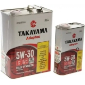 Масло моторное TAKAYAMA  Adaptec SAE 5W-30, ILSAC GF-6A  API SP 4л+1л.(металл) Акция!!!!