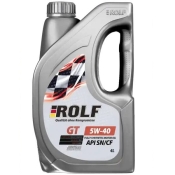 Масло моторное ROLF GT SAE SN/CF 5w40 4л синтетическое пластик
